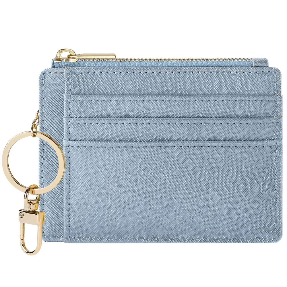 7334 Card Case Slim Front Pocket Wallet Credit Card Holder with KeychainCH